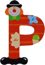 Sevi - Houten Clown letter P - rood