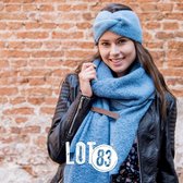 LOT83 | Fijn gebreide knitted, Lange Sjaal | Fem Camel