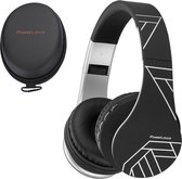 PowerLocus P1 draadloze Over-Ear Koptelefoon Inklapbaar - Bluetooth - Met microfoon – Zwart/Zilver