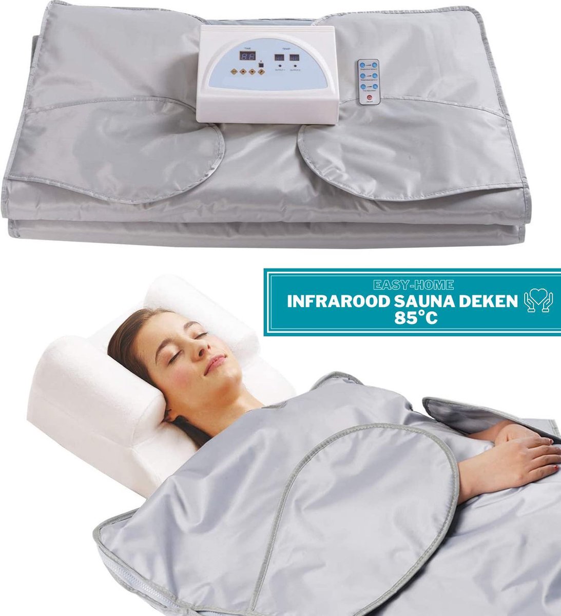 Easy-Home® Infrarood Sauna Deken - 85°C - Reumadeken - Infraroodtherapie -  Warmte... | bol.com