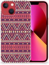 Telefoonhoesje Apple iPhone 13 Leuk TPU Backcase Aztec Purple