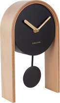 Karlsson Klok Tafelklok - Pendule Smart licht hout - H 25 cm