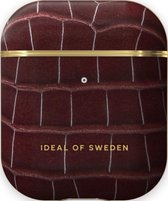 Ideal de Suède AirPods Case PU 1ère et 2ème Generation Scarlet Croco