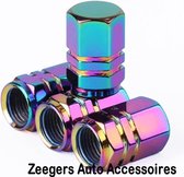 Aluminium  Ventieldoppen  Zes Hoekig Neon Universeel