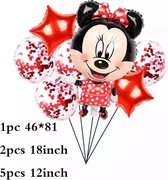 Minnie Mouse Folie  Ballonnen 8 Stuks  Verjaardagsfeestje Decoraties Jongen Meisje Speelgoed Baby Shower Kids Feestartikelen