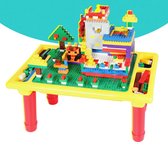 Thinkle® Bouwtafel Voor Kinderen - Speeltafel - Kindertafel - Blokkentafel - Bureau - Tafel - Spelen Met Blokken - Met 200 Bouwstenen