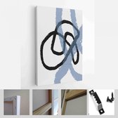 Set van drie creatieve minimalistische handgeschilderde illustratie voor wanddecoratie, briefkaart of brochureontwerp - Modern Art Canvas - Verticaal - 1727603779