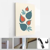 Abstract stilleven in pastelkleuren poster. Collectie hedendaagse kunst - Modern Art Canvas - Verticaal - 1724509993