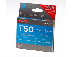 Arrow - Fastener - 50624SPTP 3/8"  10mm - T50 Staples - 1250 Stuks
