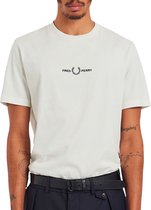 Fred Perry - T-Shirt Wit M1609 - XL - Modern-fit