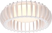 LED Plafondlamp - Plafondverlichting - Iona Manto - 17W - Warm Wit 3000K - Dimbaar - Rond - Mat Wit - Kunststof