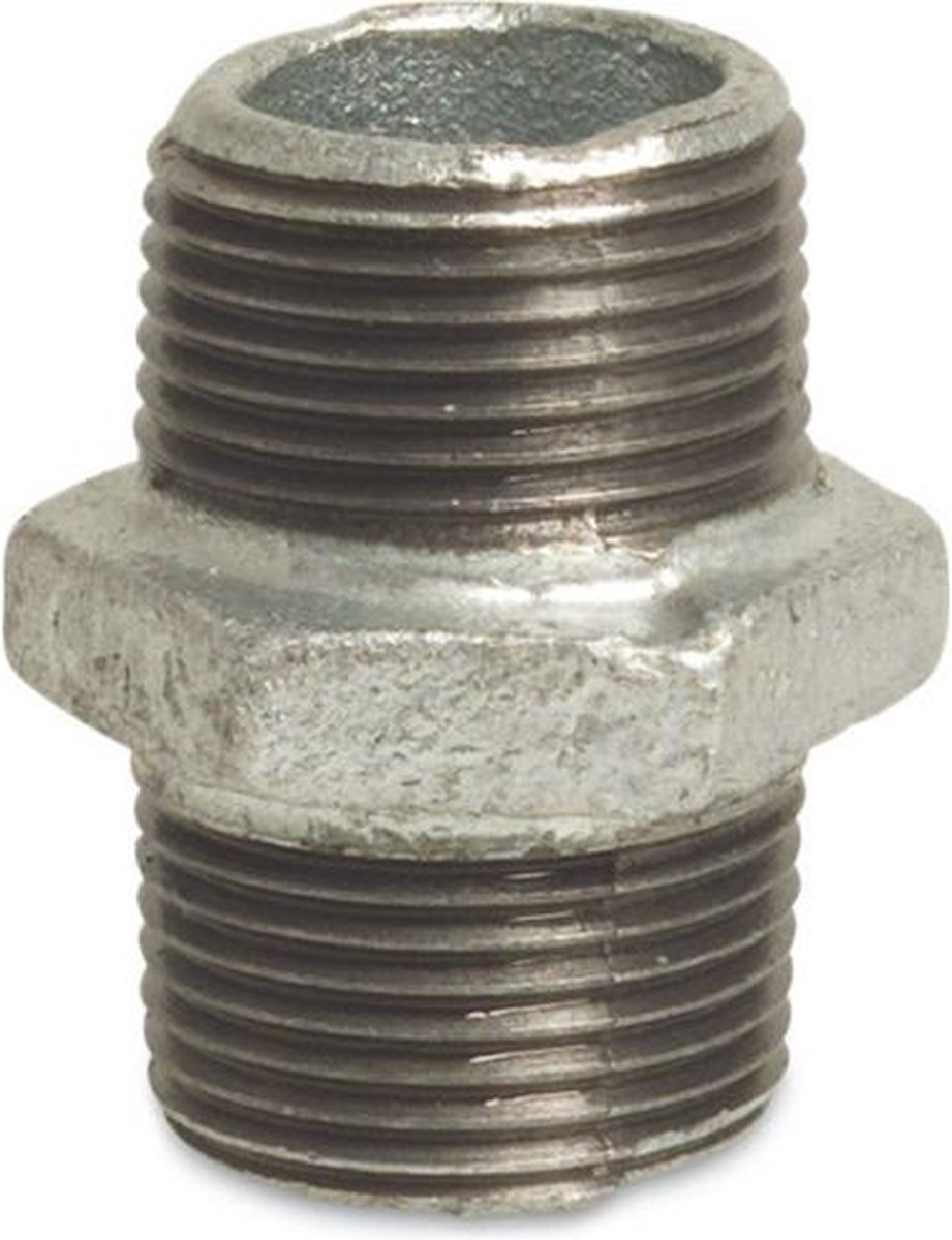 Profec Nr. 280 Nippel gietijzer gegalvaniseerd 1 1/2"