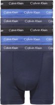 Calvin klein boxershorts 6-pack trunk - blauw