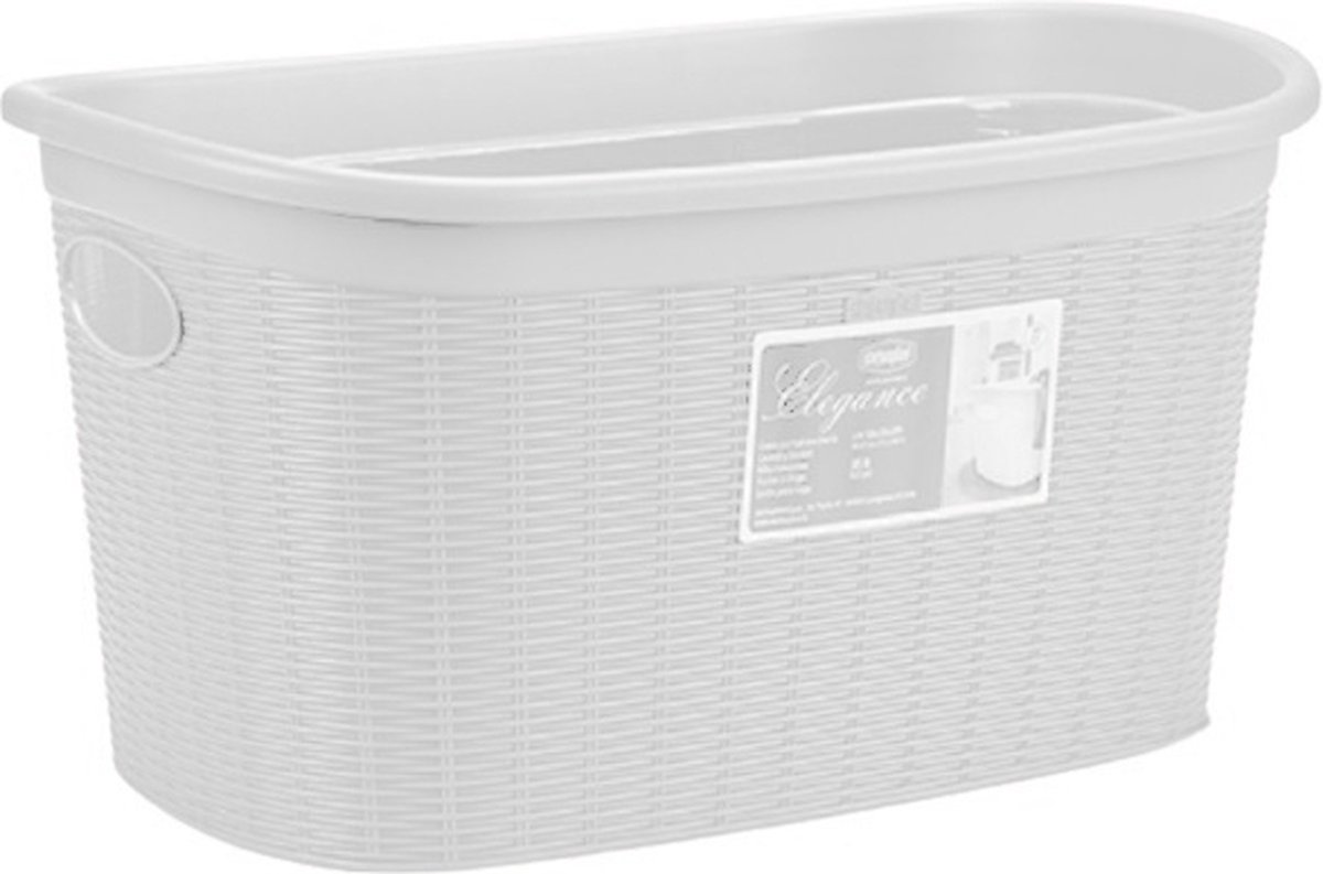 Stefanplast Wasmand Elegant 35 Liter 57,5 X 37 X 26 Cm Wit