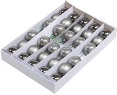 Oneiro's luxe kerstballen Titan Grey - SET VAN 30 - ø5 cm - kerstbal - luxe verpakking – kerstcollectie – kerstdecoratie – kerstboomhanger – kerstversiering