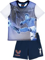 Lionel Messi Kinder Pyjama - Shortama - Blauw - Wit - 4 Jaar