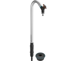 Gardena tuinkraan met regelventiel en steekkoppeling, robuuste aluminium buitenkraan, spatvrij water geven