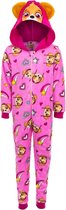 Paw patrol skye onesie-pyjama -Coral Fleece-jumpsuit-paw patrol kleding-kostuum met capuchon-kind - roze, 122-128 (7-8Jaar)