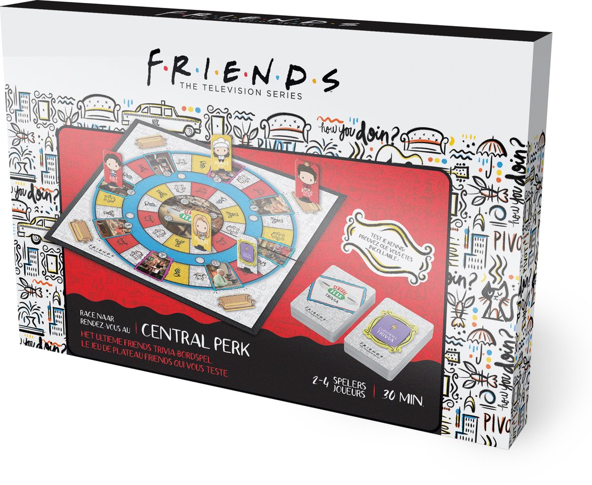 Friends - Race naar Central Perk - Friends tv serie - Trivia - Bordspel - Familiespel