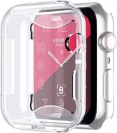 DrPhone Case cover - Geschikt voor iOS Smartwatch Series SE / 4 / 5 / 6 (40MM) TPU 360 Graden- Transparant