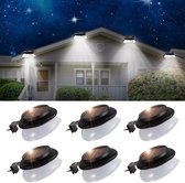 Zonne-buitengootverlichting - SMY-upgrade - LED-verlichting met verstelbare Beugel - Waterdichte Zonne-omheiningsverlichting Voor Dakranden/Tuin/Wand
