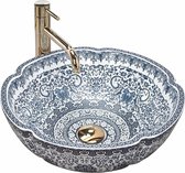 REA Vivien Vasque à poser / Lavabo - 42,5 x 42,5 x 15 cm. - Blauw