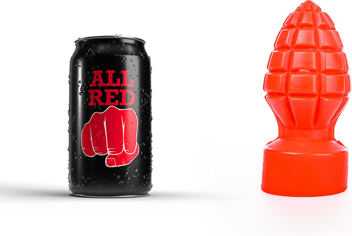 Goedkoopste All Red Buttplug 15 x 6 cm - rood