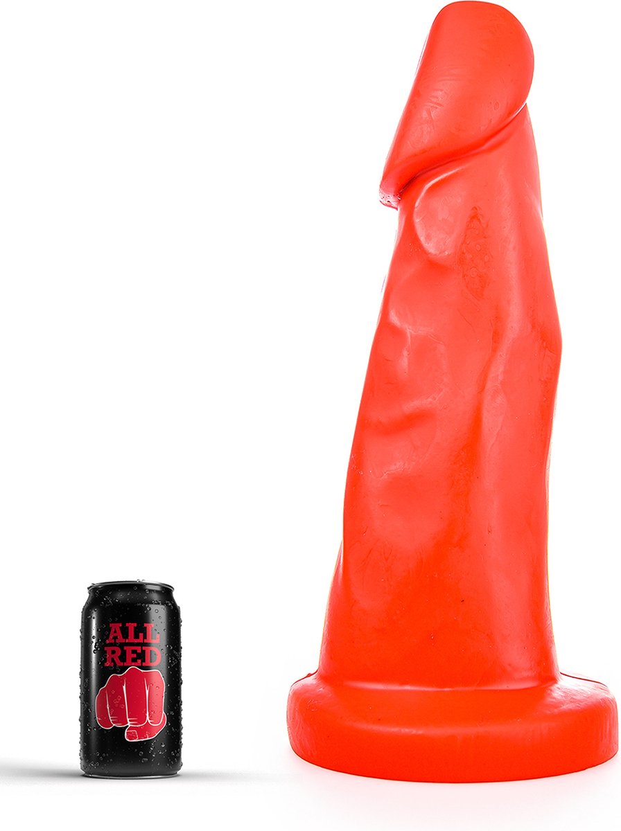 Goedkoopste All Red Dildo 39 x 8,5 cm - rood
