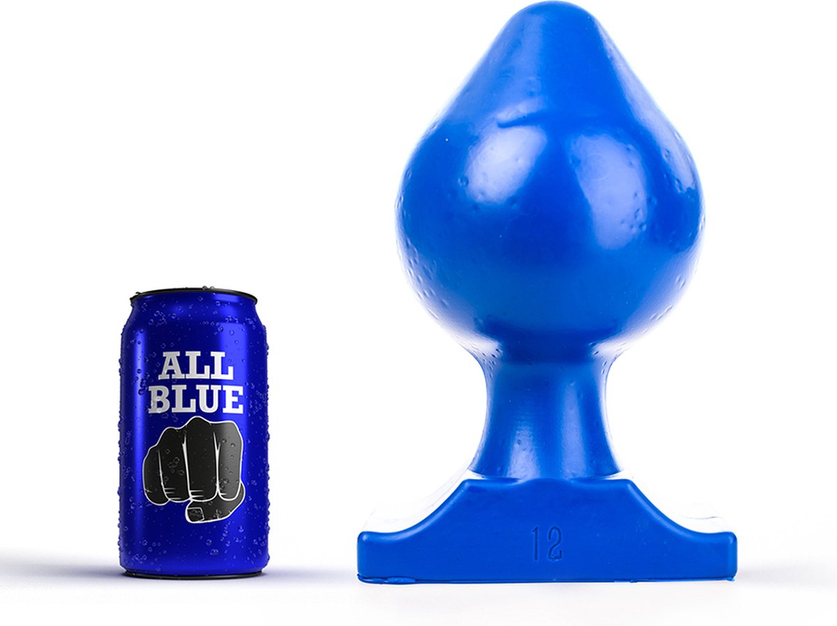 All Blue Buttplug 22,5 x 12 cm - blauw