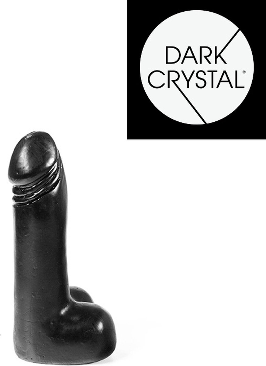 Goedkoopste Dark Crystal Dildo 15 x 3,5 cm - zwart