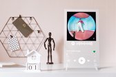 Spotify op Plexi glasplaat  ( 12 x 20 cm) Plexi glas met facetrand - Staand model - Eigen Foto - Gepersonaliseerd Cadeau - Leuk Cadeau - cadeau voor vriendje vriendin - Verjaardags
