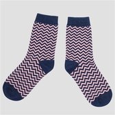 Socks Glitter Blue Pink Striped