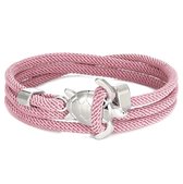 Paracord Travel Armband | Roze / Pink | Turtle | Schildpad Sluiting | Zilver | Parachute koord | Wanderlust | Cadeau | Reizen | traveldutchie