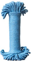 Koningsblauw - katoen macrame touw - 5mm dik - 320 gram - 30 meter