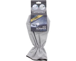 IJskrabber - Met handschoen - Plexy / Kunststof - 24 cm - Grijs