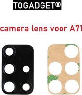 Objectif de l'appareil photo Samsung Galaxy A71 - Couvercle de l' lens de la lens arrière - Caméra arrière / Objectif en verre de la lens arrière pour Samsung Galaxy A71