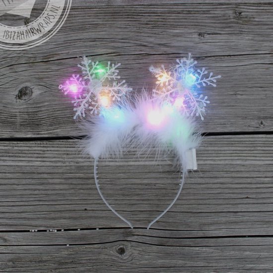 Internationale Krachtig het einde Snowflake Diadeem met led MULTI - Frozen haarband led - Kerst haarband -  Haarband... | bol.com