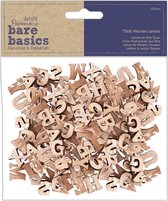 Papermania Bare Basics Thick Wooden Letters (200pcs) (PMA 174083)