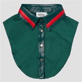 COLLAR LEATHER GREEN RED L/XL - LAST STOCK AVAILABLE