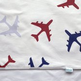 BINK Bedding Ledikantlaken Planes Blauw 100 x 150 cm