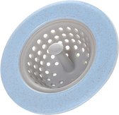 Siliconen gootsteen zeef 11 cm -  Gootsteenfilter – Afvoerzeef - Aanrecht zeef - blauw