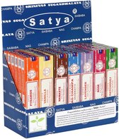 Satya Incense Starter Pack 3 - Patchouli - Rose - Lavender - Namaste - Vanilla - Pyramids - Nag Champa