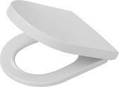 Bol.com Tiger Memphis - WC bril D-vorm - Toiletbril met deksel - Softclose - Easy Clean functie - Duroplast Wit aanbieding