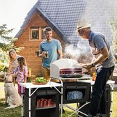 Opvouwbaar Kookrek - Keukentafel/Kast - Camping Grote Stevige Draagbare Zak met Rits - Buiten Winddicht - Zwart