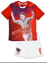 Lionel Messi Kinder Pyjama - Shortama - Rood - Wit - 4 Jaar