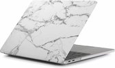 MacBook Air 13 Inch Hardcase Shock Proof Hoes Hardcover Case A1466 Cover - Marble White/Gray