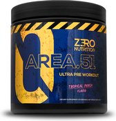 Zero Nutrition Area.51 Pre Workout Energy Tropical Punch 300 Gram Pot
