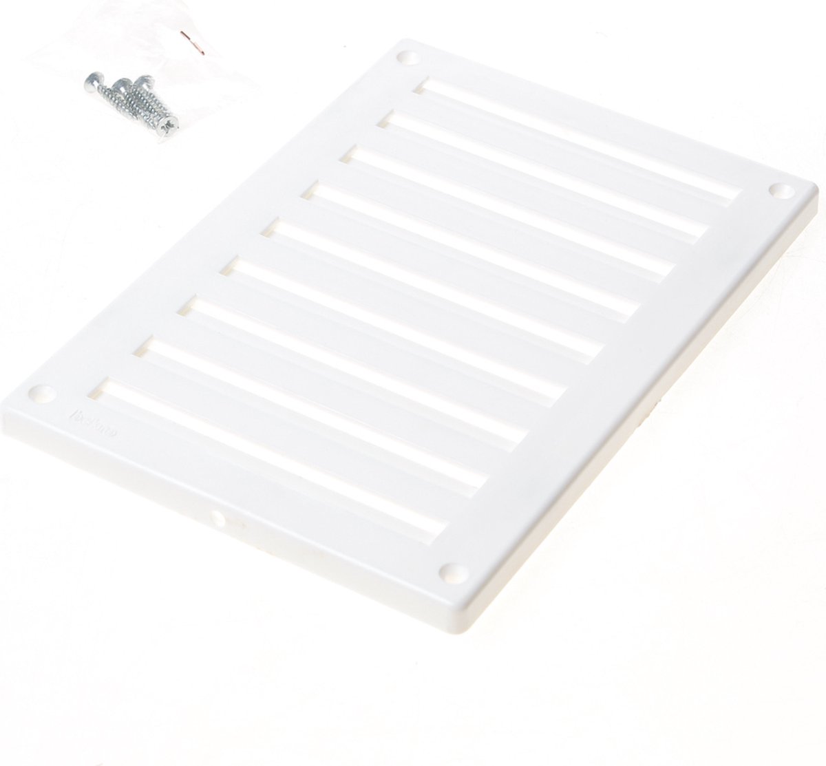 Weckx Schuifrooster zonder trekkoord kunststof wit 22 x 15cm 689 (Prijs per stuk)