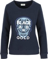 BLACK AND GOLD SWEATER COLIHUE BLAUW MAAT XL