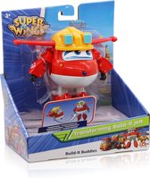 SUPER WINGS - TRANSFORMERENDE JETT CONSTRUCTIE - Transformeerbaar speelgoedvliegtuig en robot speelgoedfiguur kind - karakter en robottransf